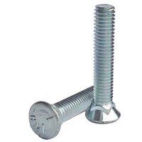 1/2"-13 X 1" #3 Flat Head Plow Bolt, Grade 5, Zinc